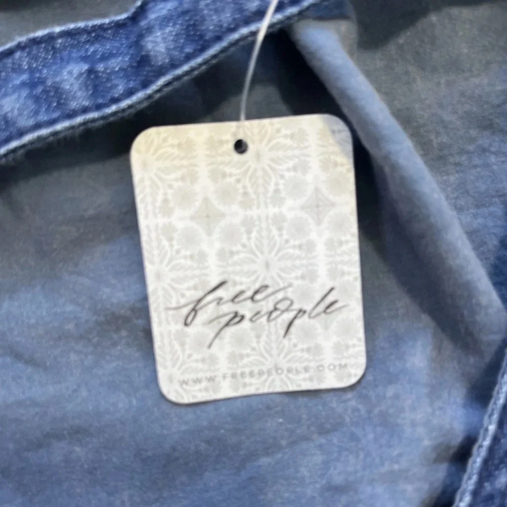 Free People Blue Backless Dress size XS NEW - Picture 5 of 8